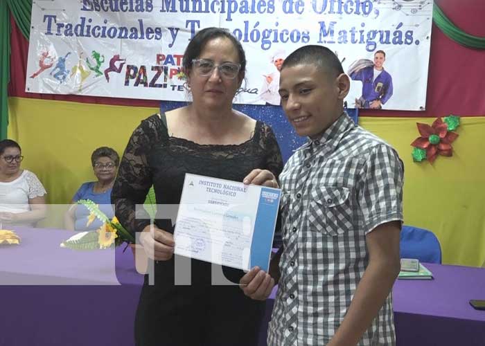 Foto: Certificación para protagonistas del INATEC en Matiguás / TN8