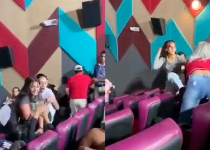 Mujeres se agarraron en plena sala de cine en Medellín