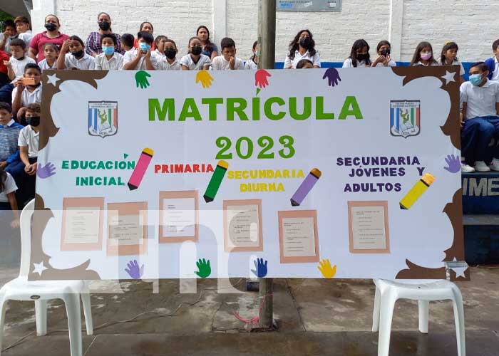 Matrículas avanzan en colegios de Managua