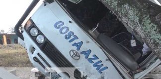 Accidente del bus de la banda Costa Azul en Matiguás