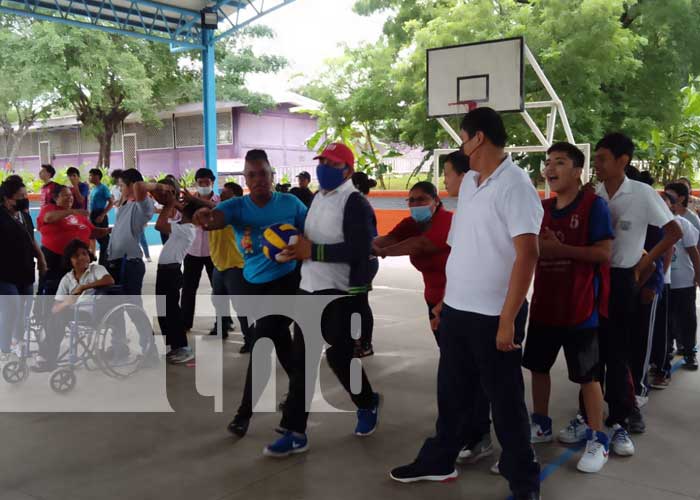 Actividades deportivas con personas con discapacidad en Nicaragua