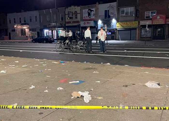 Baño de sangre dejó un tiroteo afuera de un bar en Filadelfia