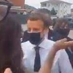 De la "greñas" agarran a una mujer tras cachetear al presidente de Francia