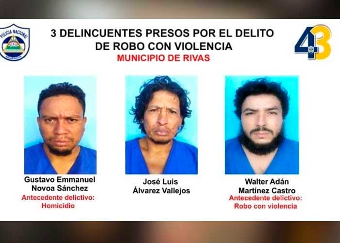 Tras las rejas por cometer delitos en Rivas y Granada