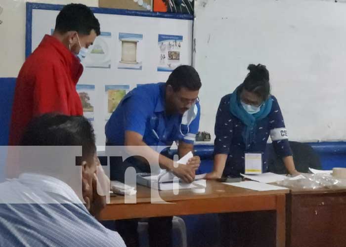 Cierre de las Juntas Receptoras de Votos en Ocotal, Nueva Segovia