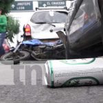 Accidente de tránsito en sector de El Zumen, Managua