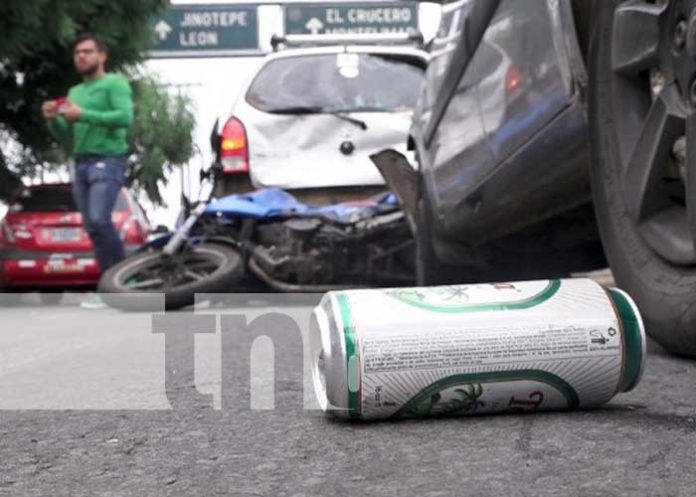 Accidente de tránsito en sector de El Zumen, Managua