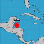 La tormenta Lisa se fortalece a huracán categoría 1 camino a Belice