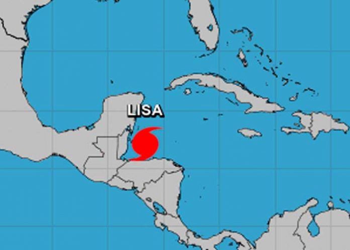 La tormenta Lisa se fortalece a huracán categoría 1 camino a Belice