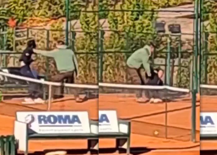 Papá propina golpiza a su hija en una práctica de tenis