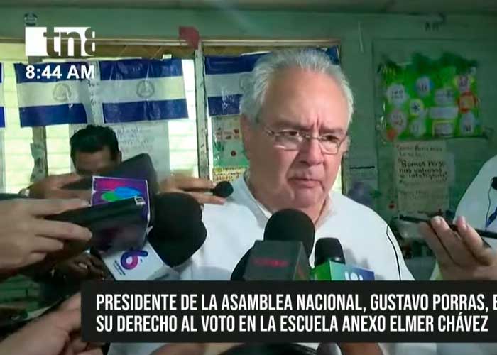 Gustavo Porras, presidente de la AN en Nicaragua: "Esta es la verdadera democracia"
