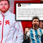 Saúl 'Canelo' Álvarez se disculpa con Messi tras amenazarlo