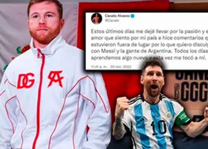 Saúl 'Canelo' Álvarez se disculpa con Messi tras amenazarlo