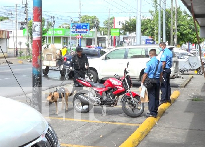 Policía Nacional de Managua realizan investigaciones