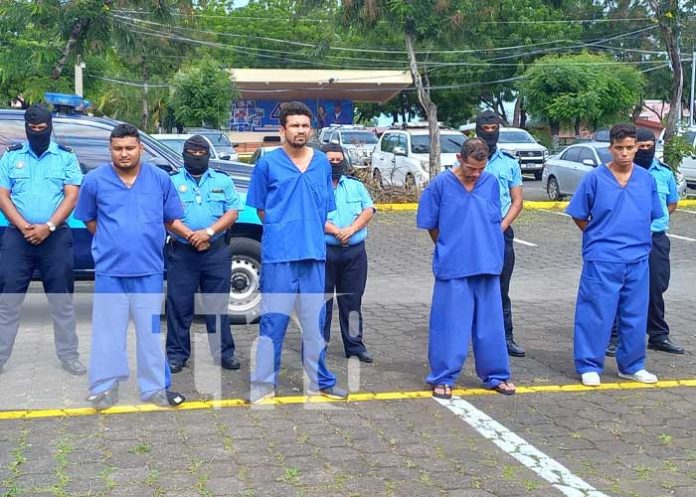 Presentan a sujetos presos por diferentes delitos de peligrosidad en Nicaragua