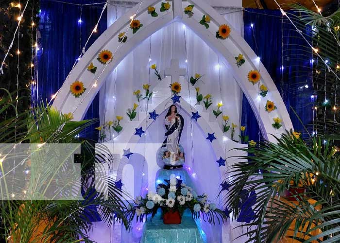 Foto: Inauguración de altares en honor a la Virgen de Somoto / TN8
