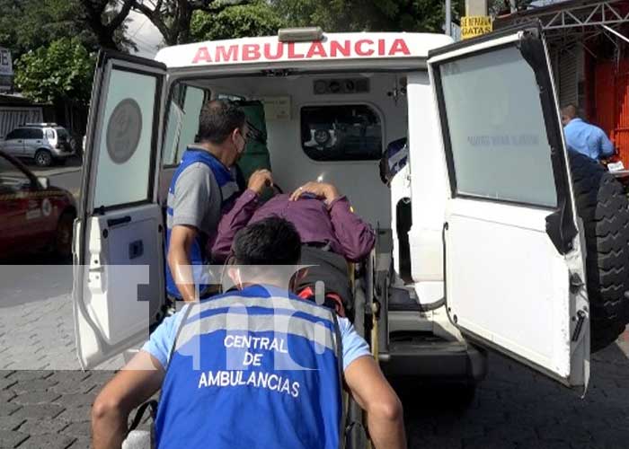Accidente de tránsito en el barrio Larreynaga, Managua