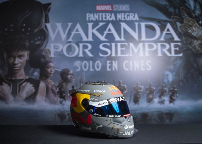 “Checo” portará casco inspirado en Wakanda Forever