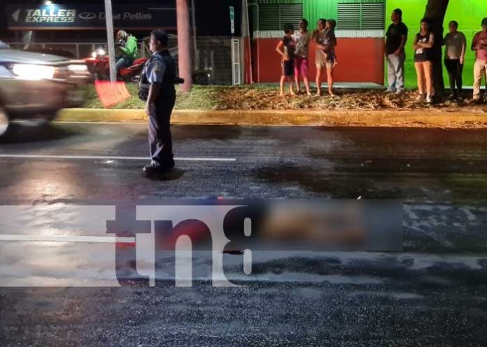 Mujer muere al ser embestida por una camioneta en Carretera Norte, Managua