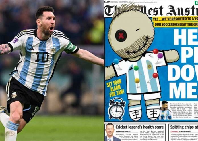 “Ayuda a ‘pinchar’ a Messi” El polémico título de un medio australiano