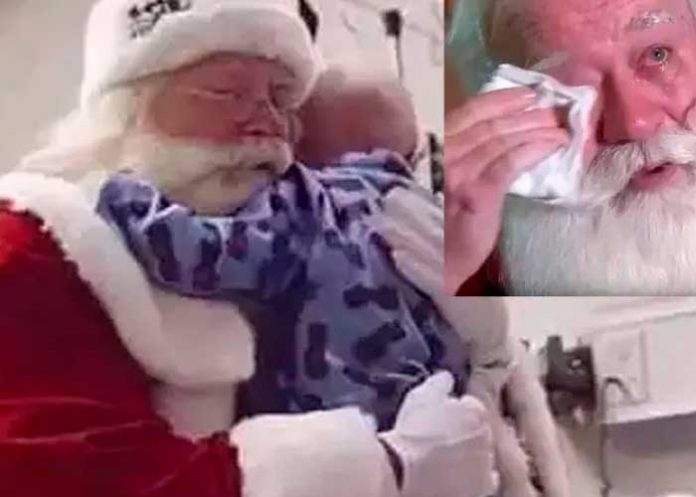 Conmovedor, niño con cáncer fallece en los brazos de Santa Claus
