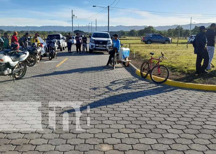 Alcaldía de Ciudad Sandino inaugura calles adoquinadas en lotificación Bismarck Martínez