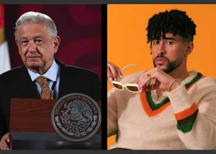 Presidente de México propone a Bad Bunny que ofrezca un concierto gratis