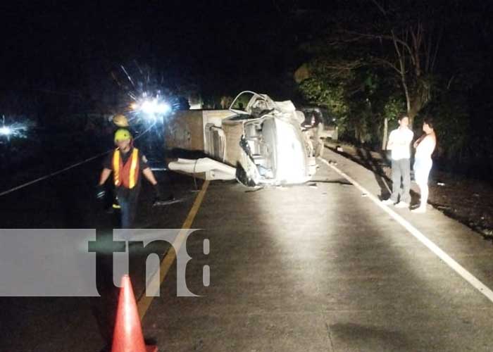 Foto: Accidente de tránsito en carretera Río Blanco- Mulukukú con fallecido / TN8