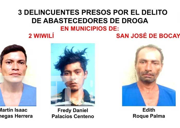 3 presuntos autores de muertes homicidas fueron detenidos en Jinotega