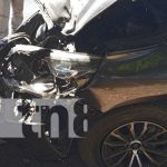 Aparatosa colisión deja saldo de 4 personas lesionadas en Nagarote