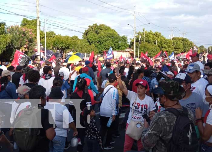 Foto: Familias sandinistas celebran 48 aniv. del asalto a casa de Chema Castillo, en Managua / TN8