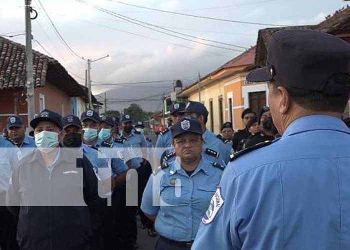 Policía Nacional da seguridad con el Plan María en Carazo, Granada, y Madriz
