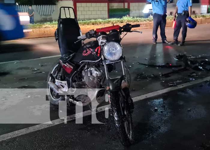 Foto: Fatal accidente cobra la vida de un motociclista en la carretera a Masaya / TN8