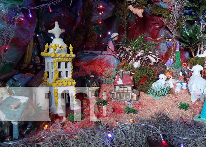 Tradición familiar llena de fe en la elaboración de nacimientos navideños en Somoto
