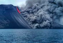 Entra en erupción el volcán Estrómboli en Italia