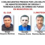 Delincuentes capturados por autoridades en Jinotega