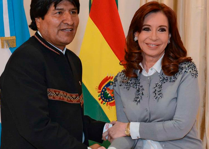 Evo Morales expresó su repudio y condenó el "golpe judicial" contra Cristina Fernández