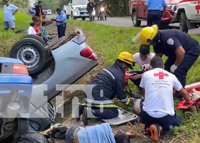 Foto: Mortal accidente de tránsito entre Santo Tomás y Villa Sandino, en Chontales / TN8