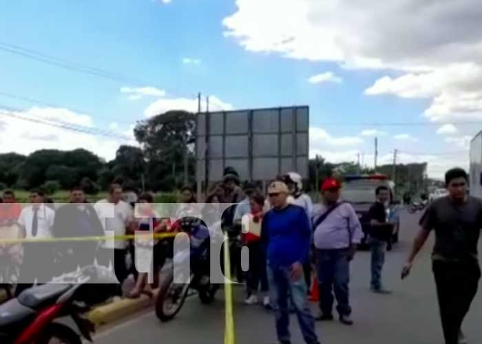Foto: Mortal accidente de tránsito en la Carretera Norte, Managua / TN8