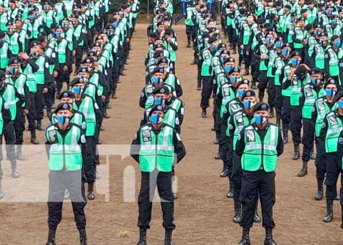 Foto: Graduación de nuevos policías para el orden y la seguridad del pueblo de Nicaragua / TN8