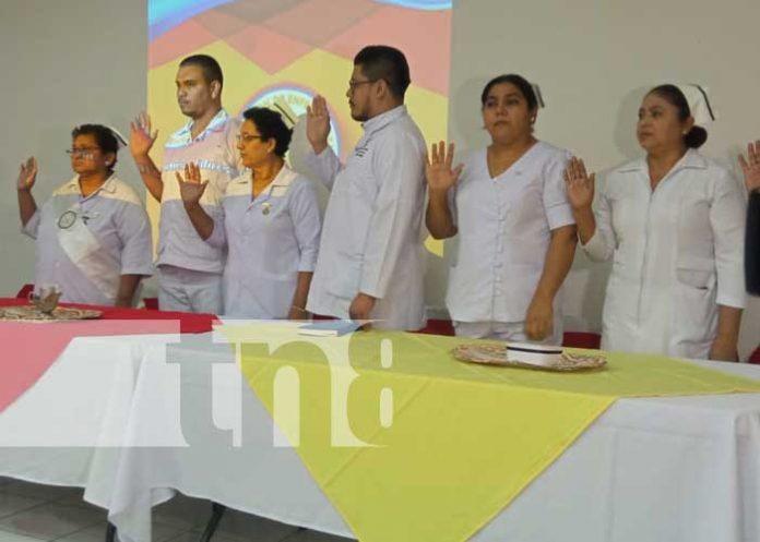 Foto: Nueva junta directiva de la Asociación de Enfermeros de Nicaragua / TN8