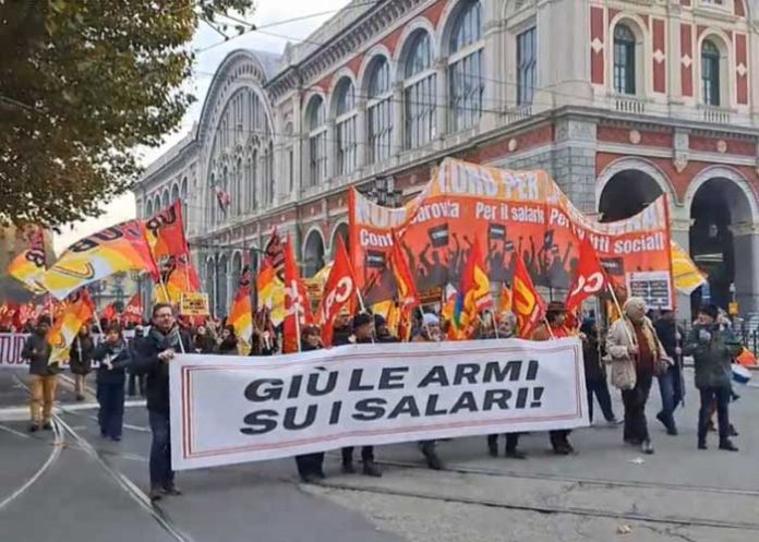 Realizan Huelga en Italia contra Gobierno de Georgia Meloni