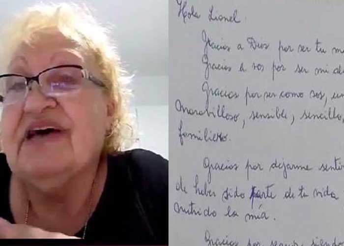 Primera maestra de Messi le escribe conmovedora carta