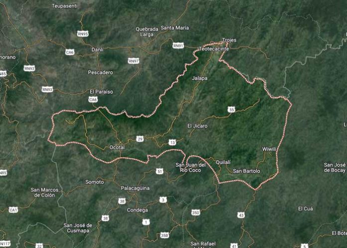 Foto: Mapa satelital de Nueva Segovia / Google Maps