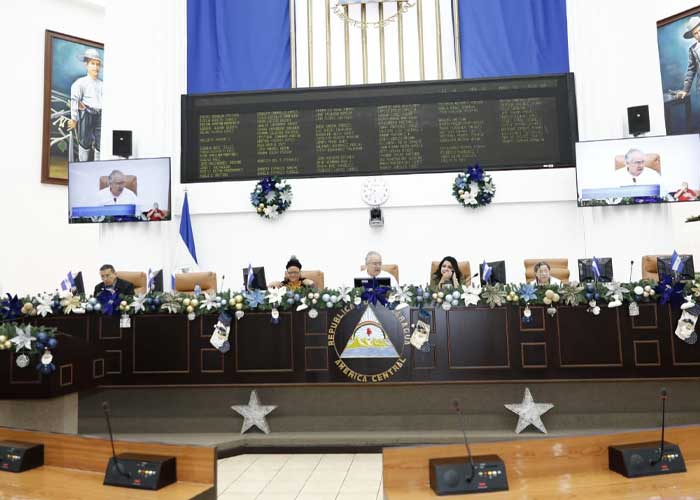 Foto: Sesión en la Asamblea Nacional de Nicaragua sobre el PGR 2022 / TN8