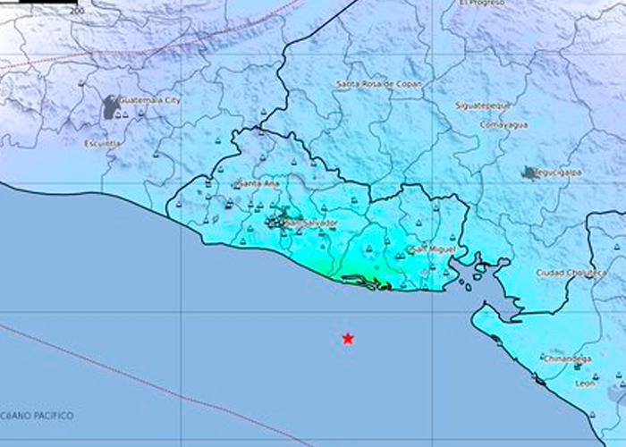 Fuerte sismo sacude El Salvador siendo perceptible en la región centroamericana