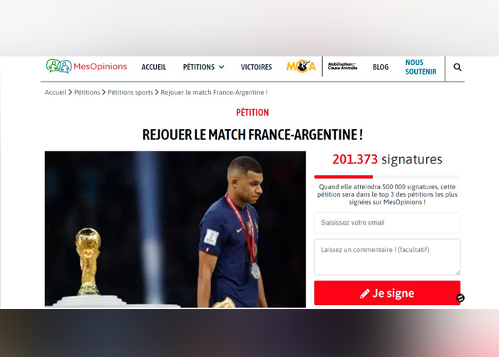 ¡Malos perdedores! Francia solicita firma para que repitan el Mundial