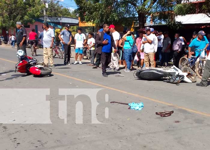 Foto: Accidente de tránsito en la entrada a Nandaime / TN8