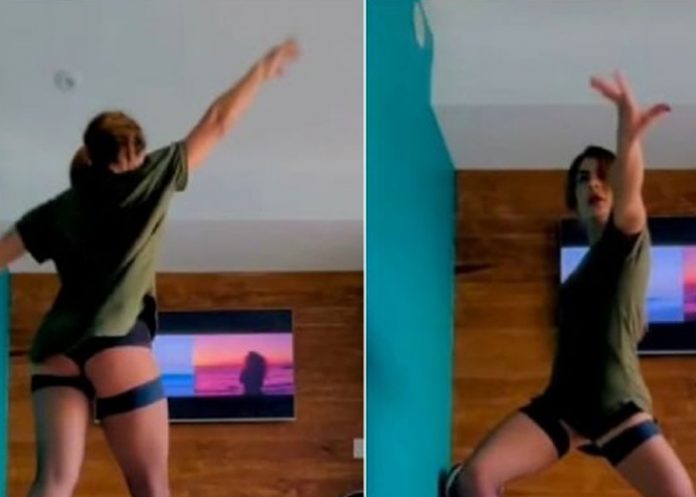 María León sube la temperatura con un baile sensual y poca ropa (Video)