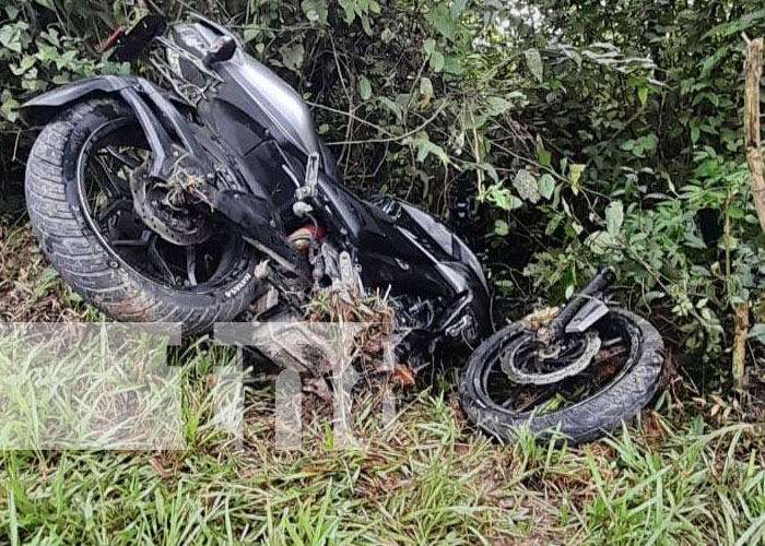 Motociclista grave luego de ser impactado por un vehículo en Chontales